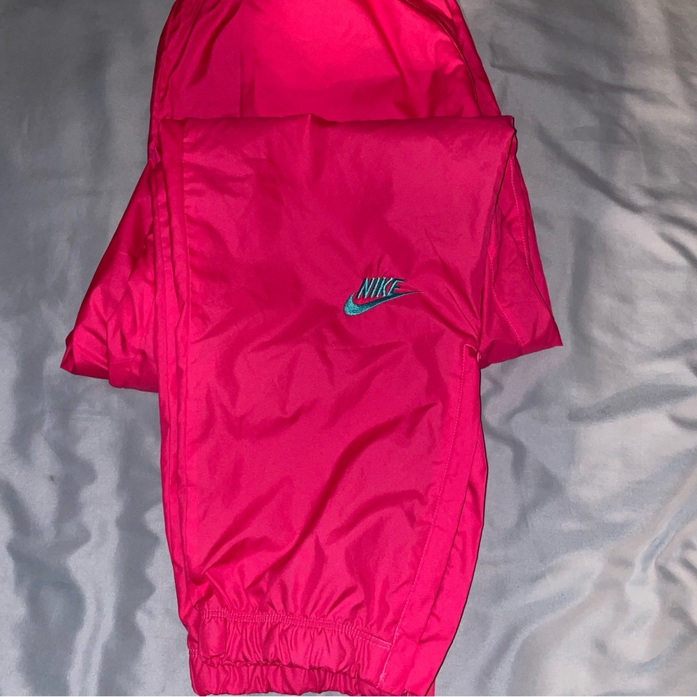 nike x atmos bright pink jogger pants